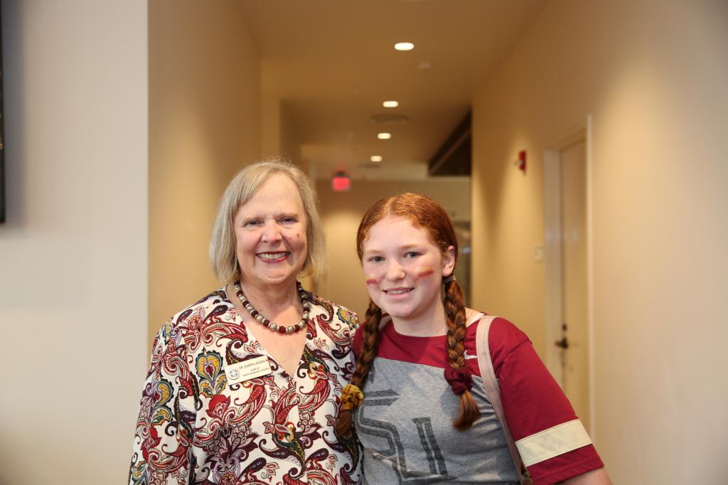 Karen Laughlin with Student