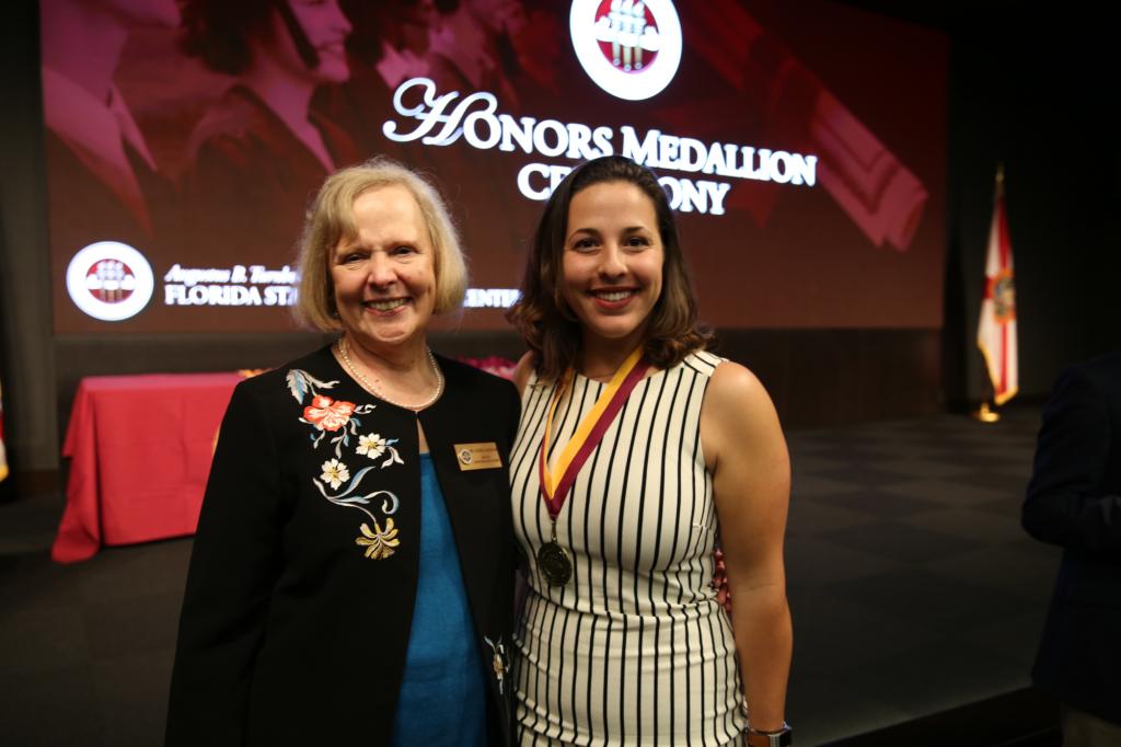Karen Laughlin with Scholar